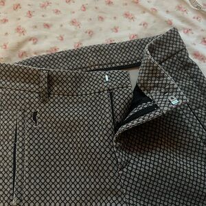 Women’s Black and Grey Patterned Pants